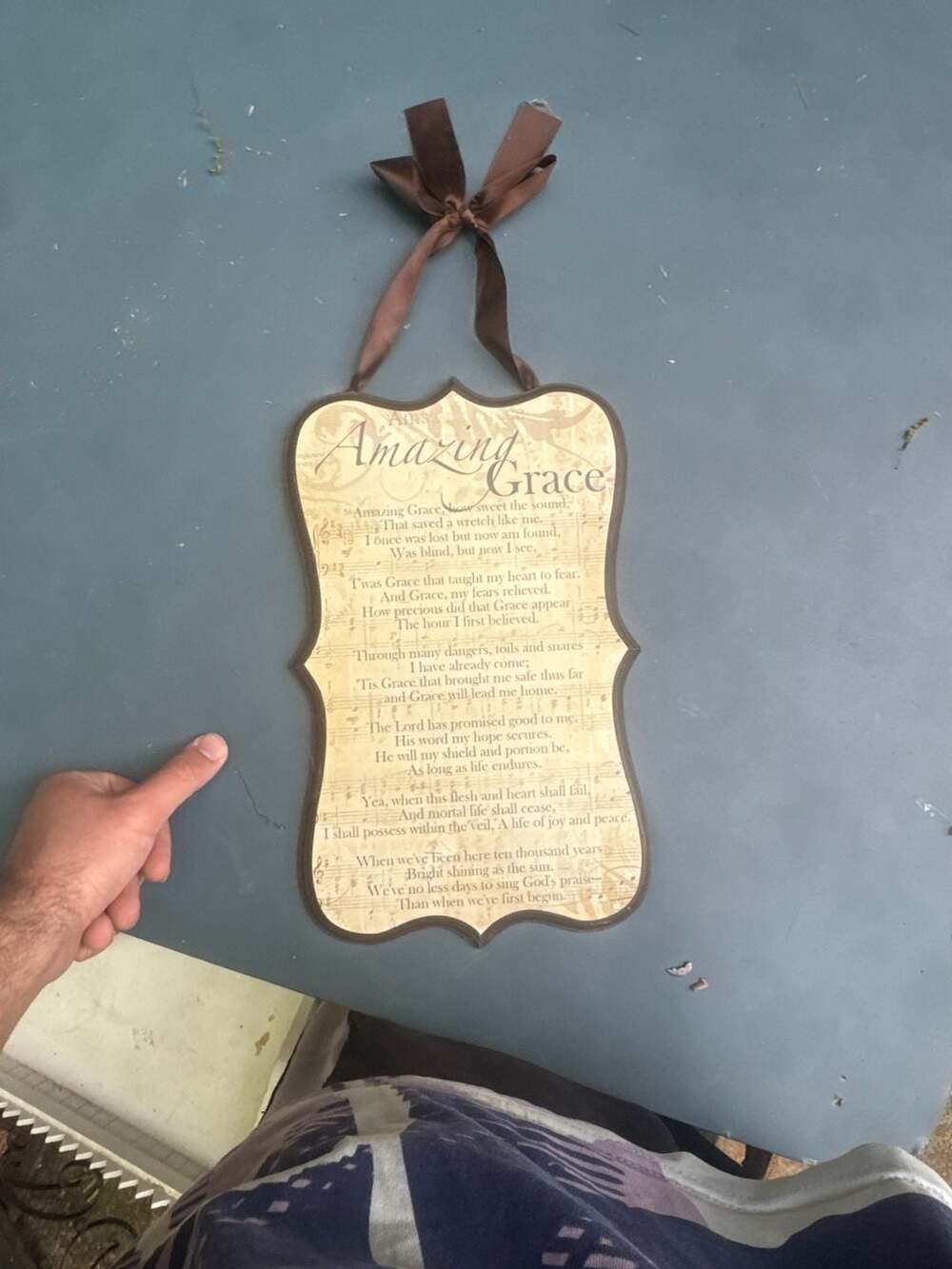 Target Bullseye's Playground Amazing Grace Hymn Sheet Music MDF Wall Plaque